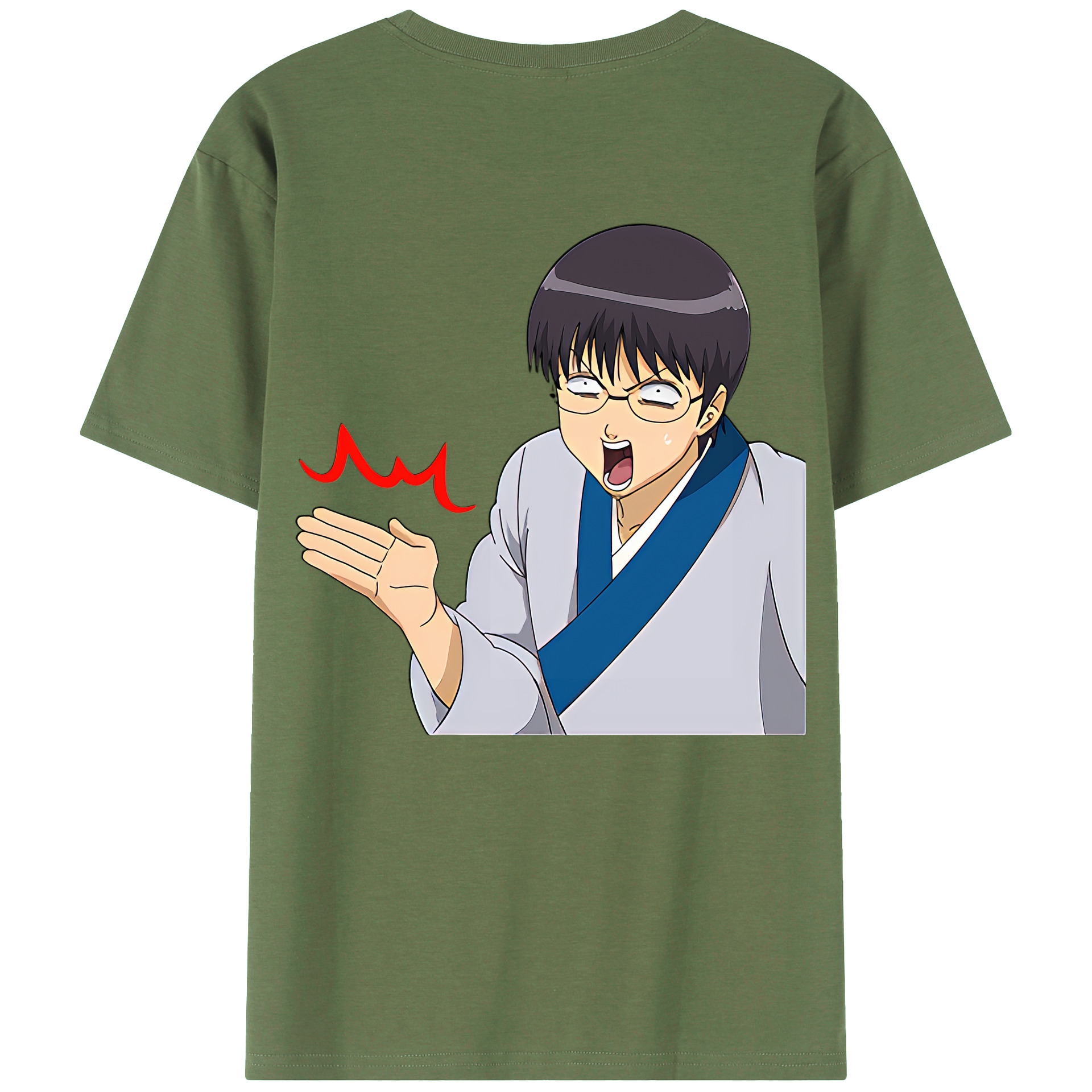 （画像用） ぎんたま 坂田銀時（さかたぎんとき） 神楽 志村新八（しむら しんぱち） GINTAMA Sakata Gintoki Kagura Shimura Shinpachi 綿100％ メンズ半袖Tシャツ（バックプリント） 通気性